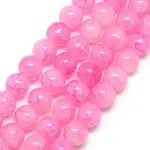 Baking Painted Crackle Glass Bead Strands