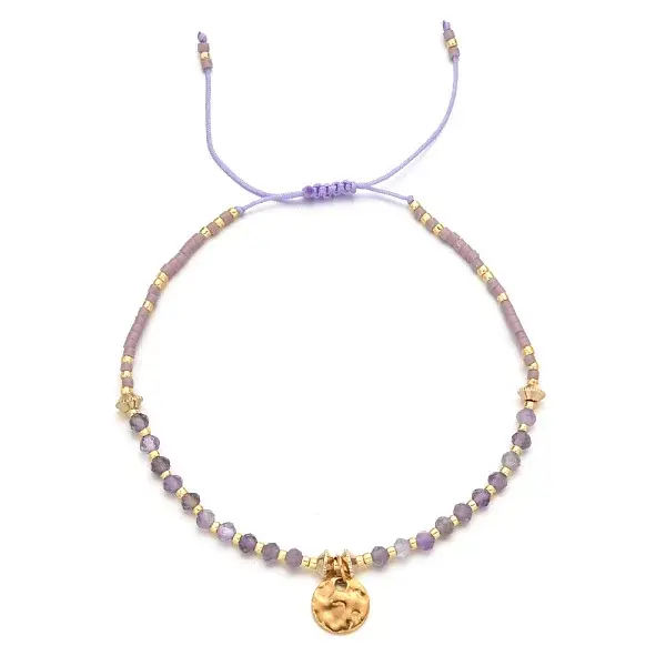 Natural Lapis Lazuli Braided Bead Bracelet