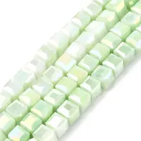 Electroplate Opaque Glass Beads Strands
