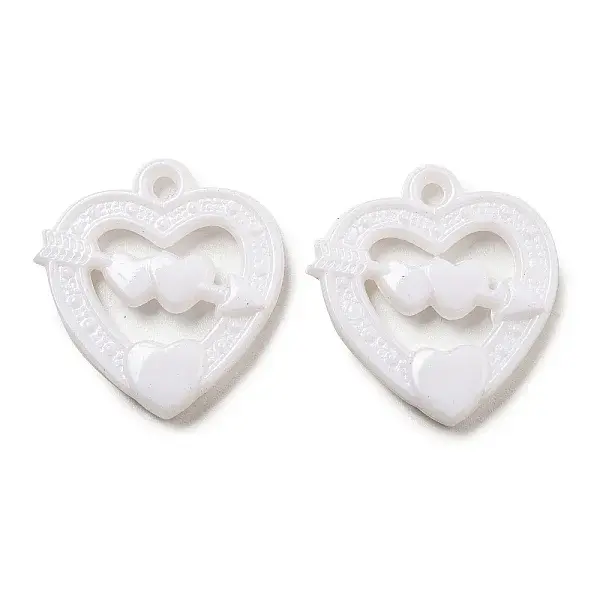 Valentine's Day Opaque Acrylic Pendants