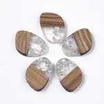 Transparent Resin & Walnut Wood Pendants