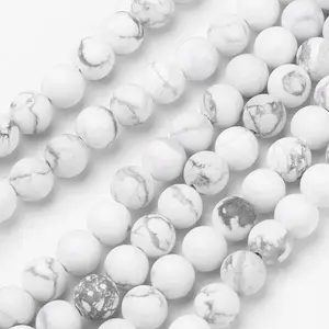 Natural Howlite Beads Strands