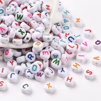 Opaque White Acrylic Beads