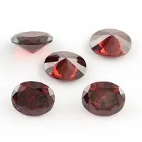 Oval Shaped Cubic Zirconia Pointed Back Cabochons