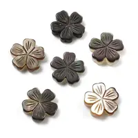 Natural Black Shell Carved Beads