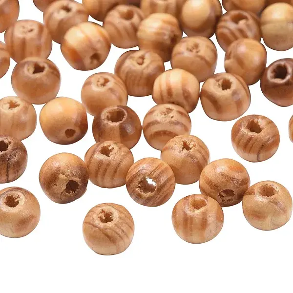 Original Color Natural Wood Beads