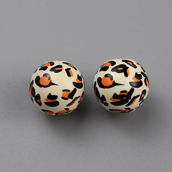 Printed Wood Beads