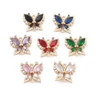 Brass Glass Connector Charms