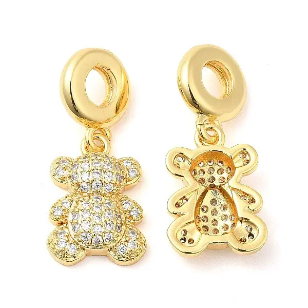 Brass with Cubic Zirconia Pendants