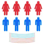 8Pcs Acrylic Gender Signs