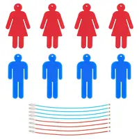 8Pcs Acrylic Gender Signs