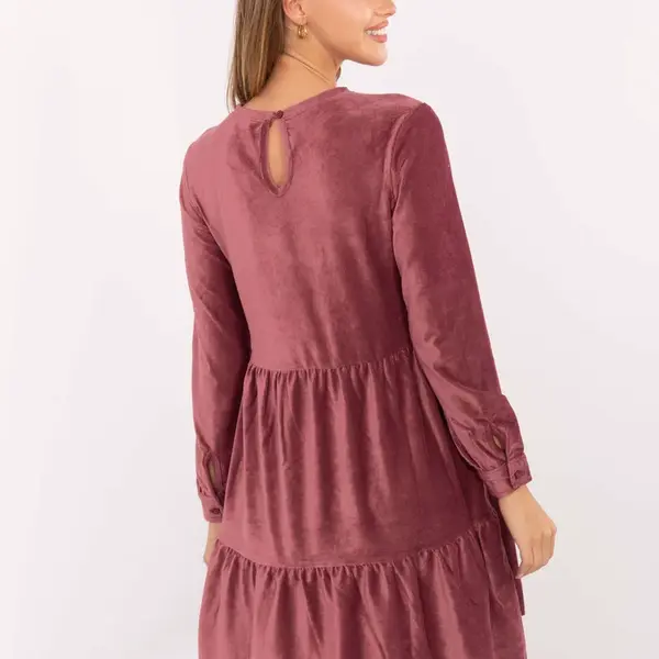 Dress-D10040Z30289-dark pink