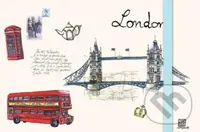 World Cities Green Sticky Notes - Martine Rupert (ilustrácie)