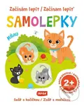Začínám lepit samolepky - Sešit s kočičkou / Začínam lepiť samolepky - Zošit s mačičkou - kniha z kategorie Úkoly pro děti