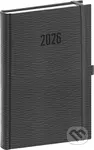 NOTIQUE Denný diár Rivoli 2026 (sivý) (s pútkom na pero, elastické zatváranie)
