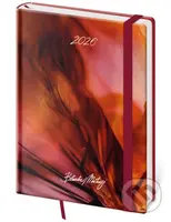 Týdenní diář 2026 A5 Vario Matragi Red s gumičkou