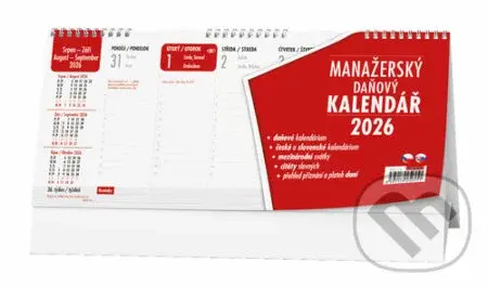 Manažerský kalendář 2026 - stolní kalendář