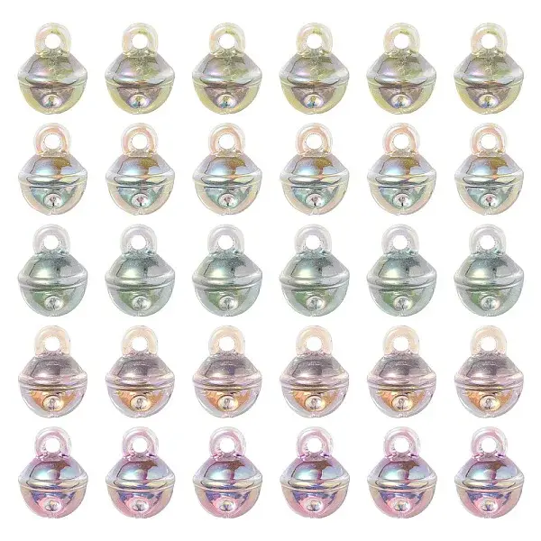 UV Plating Rainbow Iridescent Transparent Acrylic Pendant