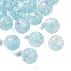Transparent Resin with Paillette Beads