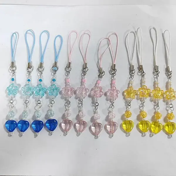 Acrylic Beads Mobile Straps