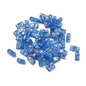 2-Hole Transparent Glass Seed Beads