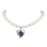 Natural Lapis Lazuli Heart Pendant Necklaces