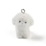 Flocking Resin Cute Puppy Pendants
