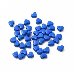 Heart Spray Painted Alloy Beads