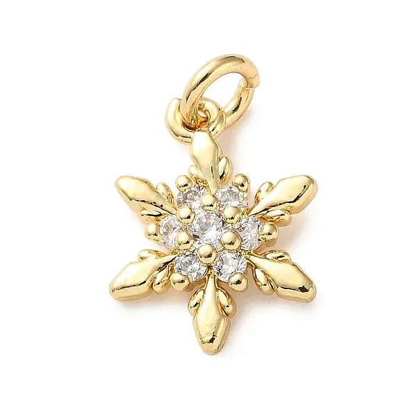 Brass Micro Pave Cubic Zirconia Pendants