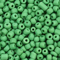 Frosted Opaque 6/0 Glass Seed Beads