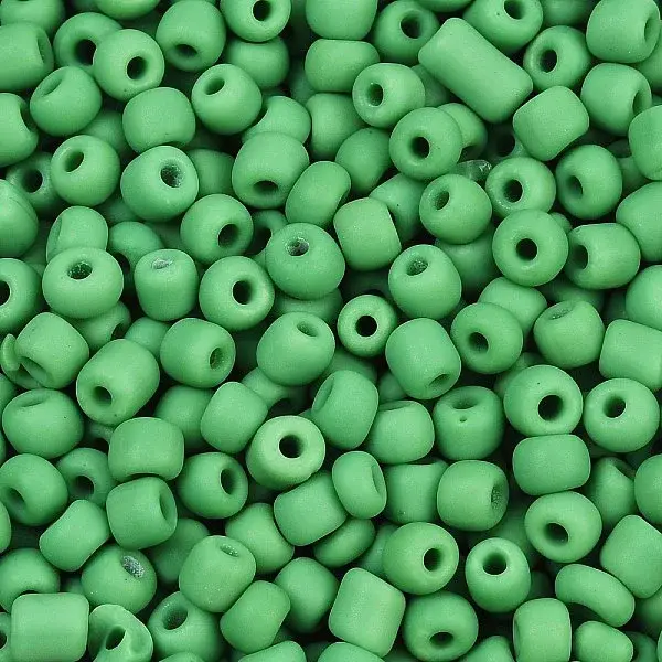 Frosted Opaque 6/0 Glass Seed Beads