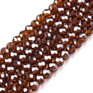 Electroplate Glass Beads Strands