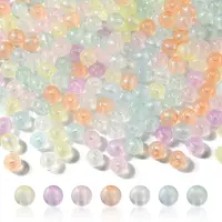Rainbow Iridescent Plating Acrylic Beads