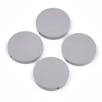 Painted Natural Wood Beads