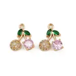 Brass Micro Pave Cubic Zirconia Pendants