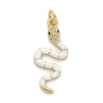 Brass Micro Pave Cubic Zirconia Pendants