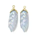 Rainbow Iridescent Plating Resin Pendants