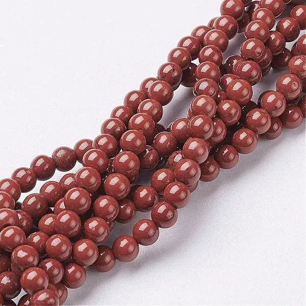 Natural Red Jasper Round Beads Strands