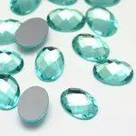 Faceted Glass Oval Cabochons