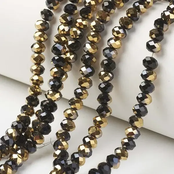 Electroplate Opaque Glass Beads Strands
