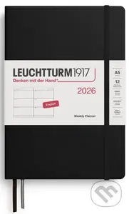 Weekly Planner 2026 Medium (A5) Black