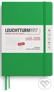 Academic Week Planner 2026 Medium (A5) 18 Months Spring Leaf,Academic Week Planner 2026 Medium (A5) 18 Months Spring Leaf