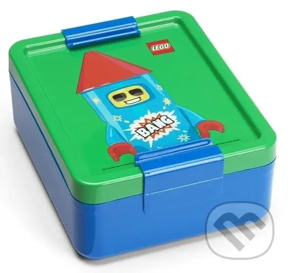 LEGO Rocket box na desiatu - modrá/zelená