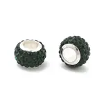 Rondelle Polymer Clay European Beads