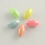 AB Color Plated Rice Acrylic Beads