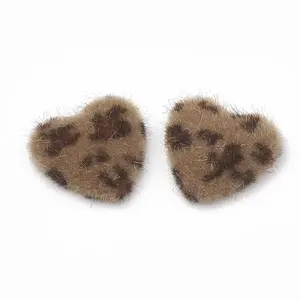 Faux Mink Fur Covered Cabochons