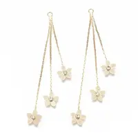 Brass Boston Link Chains Tassel Big Pendants