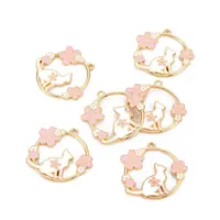 Eco-Friendly Alloy Enamel Pendants