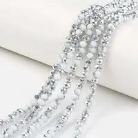 Electroplate Opaque Glass Beads Strands