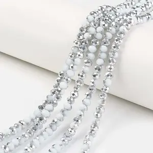 Electroplate Opaque Glass Beads Strands